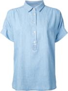 Closed Plain Polo Shirt, Women's, Size: Small, Blue, Cotton/linen/flax/lyocell