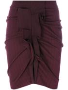 Isabel Marant Étoile - Noora Scottish Something Pinstripe Skirt - Women - Cotton/spandex/elastane - 40, Pink/purple, Cotton/spandex/elastane