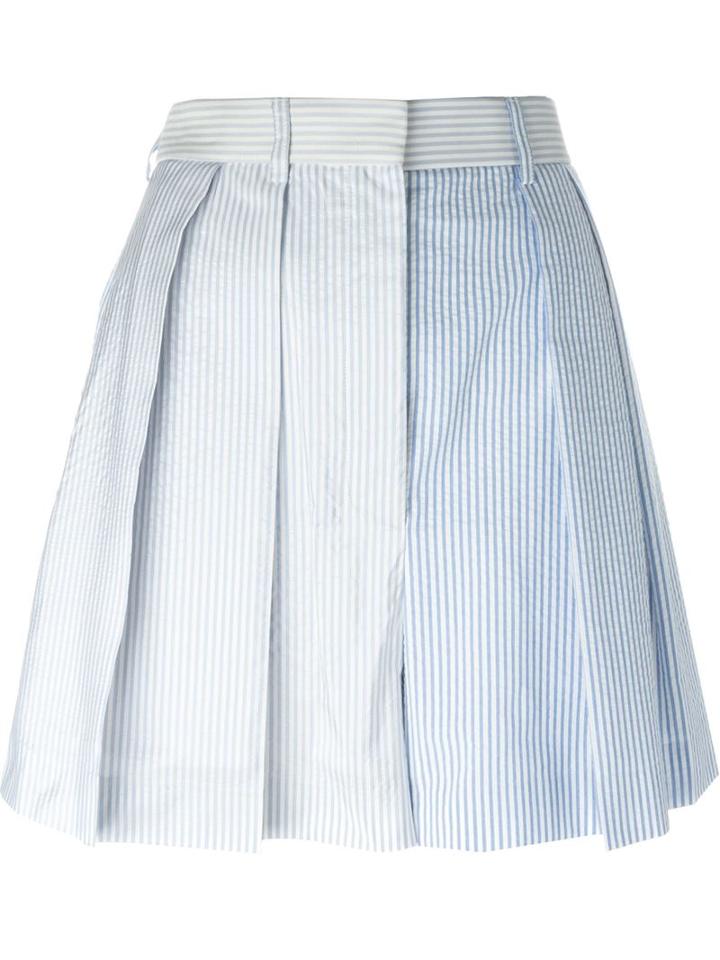 Thom Browne Striped Pleated Skirt