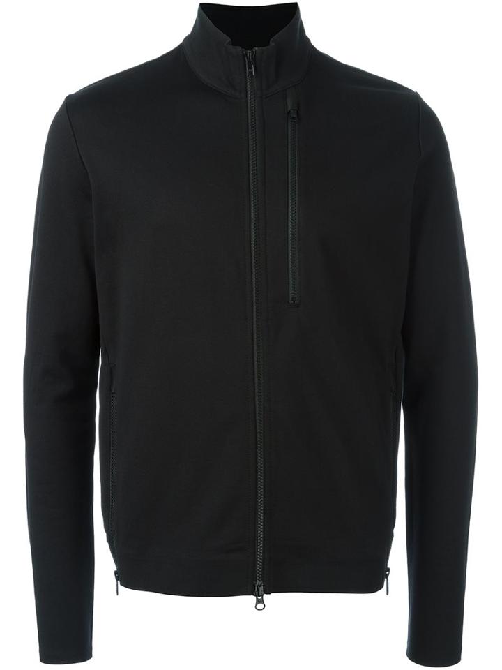 Y-3 Zip Through Sweatshirt, Men's, Size: Xl, Black, Cotton/polyester