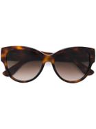 Saint Laurent Eyewear Tortoiseshell Round Sunglasses - Brown