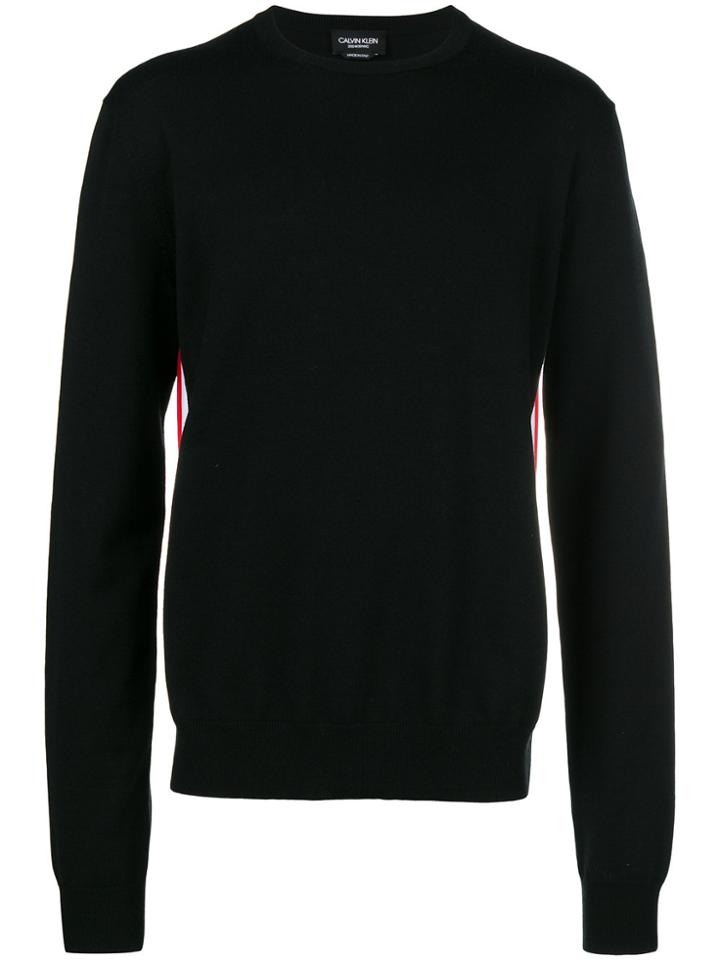 Calvin Klein 205w39nyc Contrasting Panel Jumper - Black