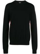 Calvin Klein 205w39nyc Contrasting Panel Jumper - Black
