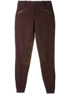 Ralph Lauren - Knee Patches Skinny Trousers - Women - Cotton/spandex/elastane - 4, Brown, Cotton/spandex/elastane