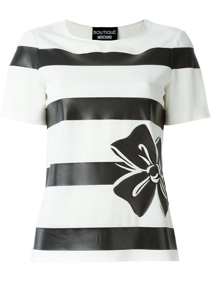 Boutique Moschino Printed Stripe T-shirt
