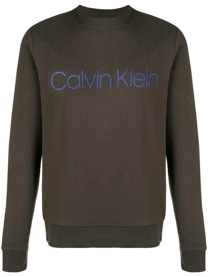 Ck Jeans Logo Printed Sweatshirt - Green