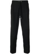 Moncler Drawstring Cropped Trousers - Black