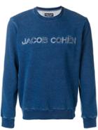 Jacob Cohen Logo Embroidered Sweatshirt - Blue