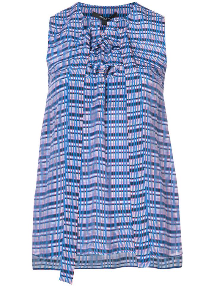 Derek Lam Striped Sleeveless Blouse - Blue