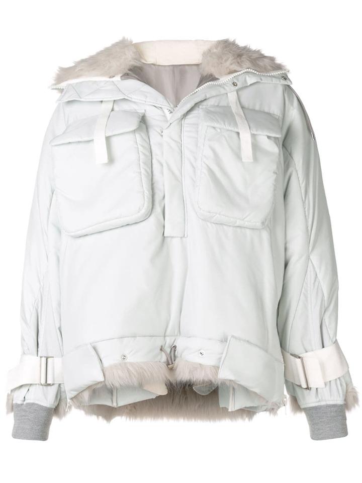 Sacai Sacai - Man - Anorak Faux Fur - Grey