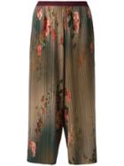 Antonio Marras Plissé Trousers, Women's, Size: 0, Green, Polyester/spandex/elastane