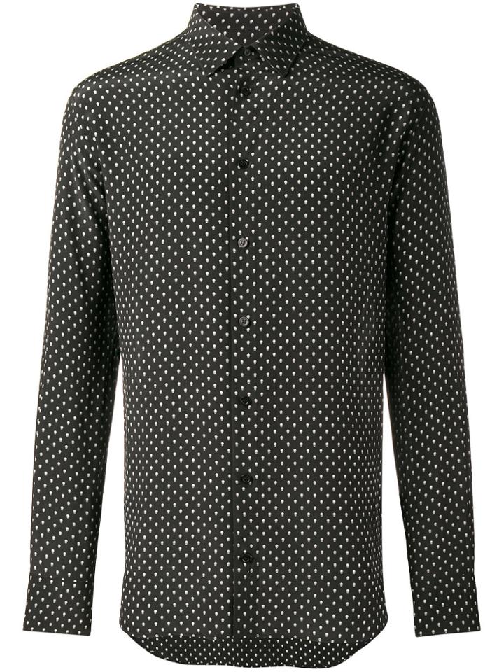 Alexander Mcqueen Mini Skull Print Shirt - Black