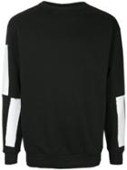 Icosae Graphic Sleeves Sweater - Black