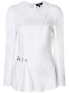 Versus Safety Pin Shirt - White