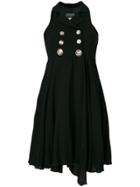 Versace Vintage Gianni Versace Buttoned Dress - Black