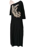 Fendi Floral Sequin Embroidered Dress - Black