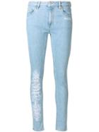 Off-white Distressed Detail Jeans - Blue