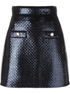 Msgm Glitter Effect A-line Skirt