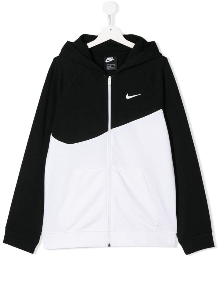 Nike Kids Colour Block Hoodie - Black