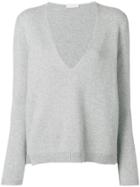 Borgo Asolo Deep V-neck Jumper - Grey