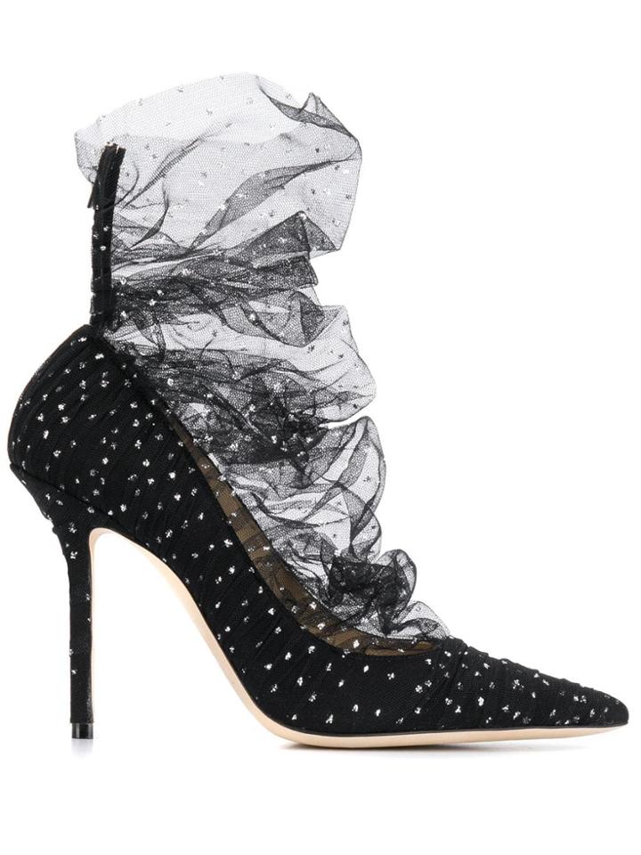 Jimmy Choo Lavish 100 Tulle Pumps - Black