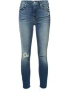 Mother Cropped Skinny Jeans, Women's, Size: 29, Blue, Cotton/polyester/sinflex