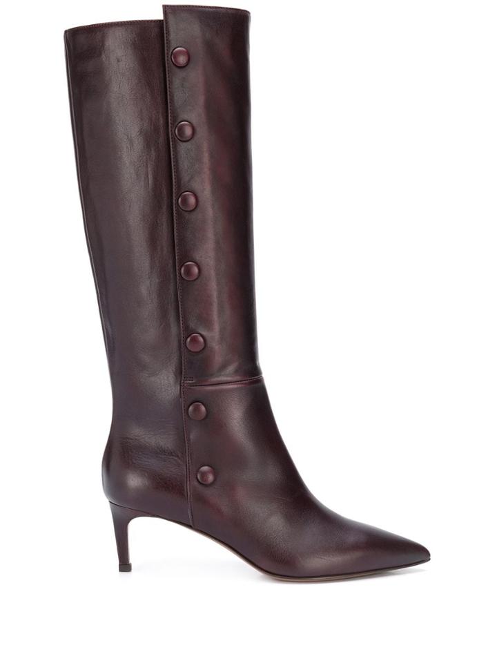 L'autre Chose Button Up Boots - Red