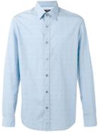 Boss Hugo Boss Pattern Print Shirt, Men's, Size: Large, Blue, Cotton