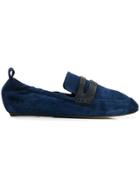 Lanvin Suede Loafers - Blue