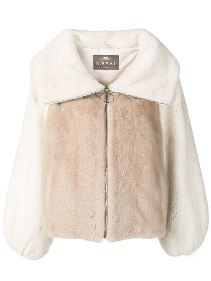 N.peal Two-tone Jacket - Neutrals