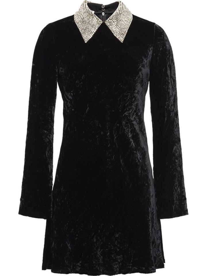 Miu Miu Velvet Mini Dress - Black