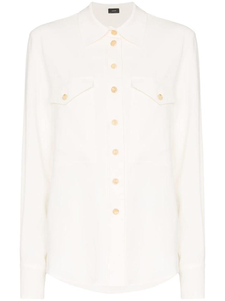 Joseph Farrah Flap Pocket Shirt - Neutrals