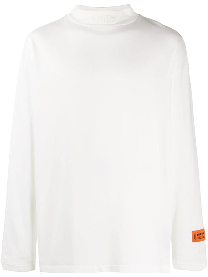 Heron Preston High Neck Sweatshirt - White