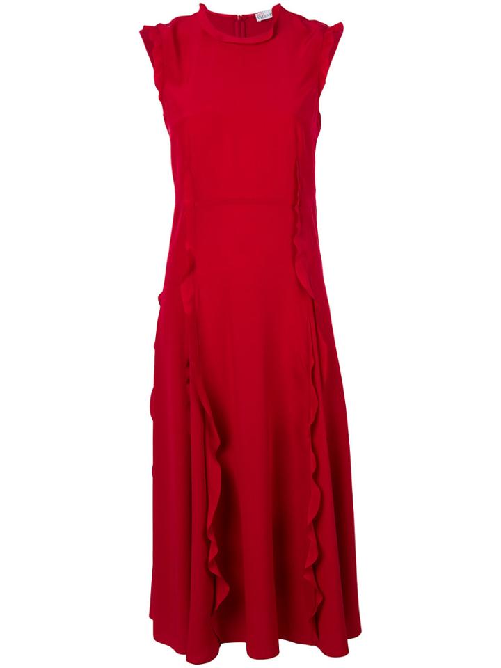 Red Valentino Frill Panel Dress
