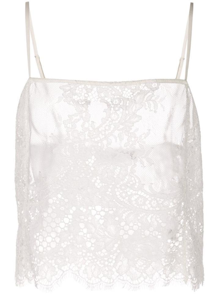 Fleur Du Mal All Over Lace Cami - White