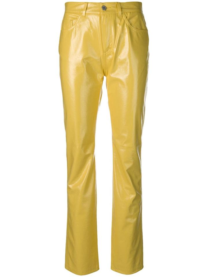 Fiorucci High-waisted Trousers - Yellow