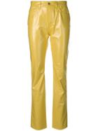 Fiorucci High-waisted Trousers - Yellow
