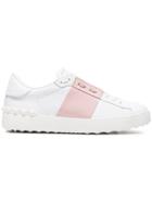Valentino White Open Leather Sneakers