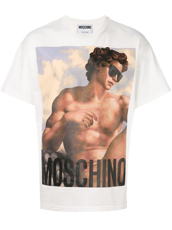 Moschino - Fresco Print T-shirt - Men - Cotton - 52, White, Cotton