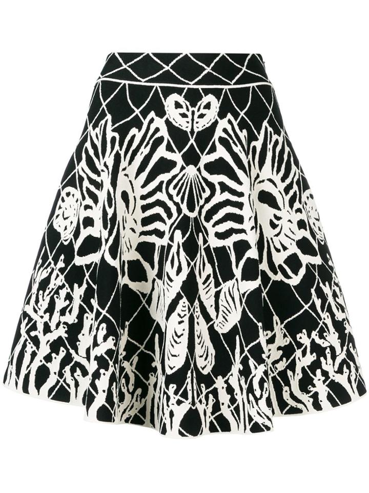 Alexander Mcqueen Butterfly Pattern Dress - White