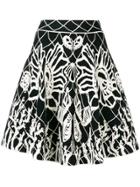 Alexander Mcqueen Butterfly Pattern Dress - White
