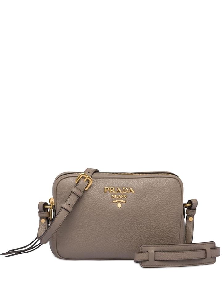 Prada Textured Camera Bag - Grey