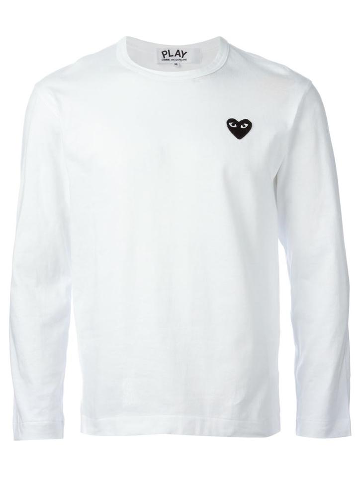 Comme Des Garcons Play Logo Patch Longsleeved T-shirt