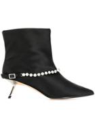 Alchimia Di Ballin Crystal Embellished Sock Boots - Black