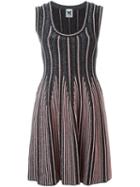 M Missoni Sleeveless Knit Flared Dress, Women's, Size: 42, Black, Polyamide/viscose/metallic Fibre/polyester