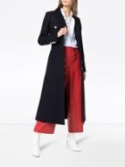 Burberry Beaumaris Structured Riding Coat - Blue