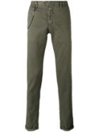 Biagio Sananiello - Skinny Trousers - Men - Cotton/linen/flax/spandex/elastane - 54, Green, Cotton/linen/flax/spandex/elastane