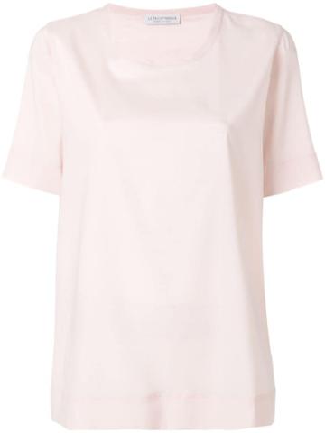 Le Tricot Perugia Short-sleeve Blouse - Pink