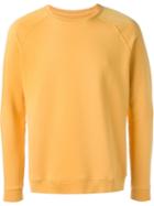Folk Raglan Sleeve Sweatshirt, Men's, Size: 4, Yellow/orange, Cotton