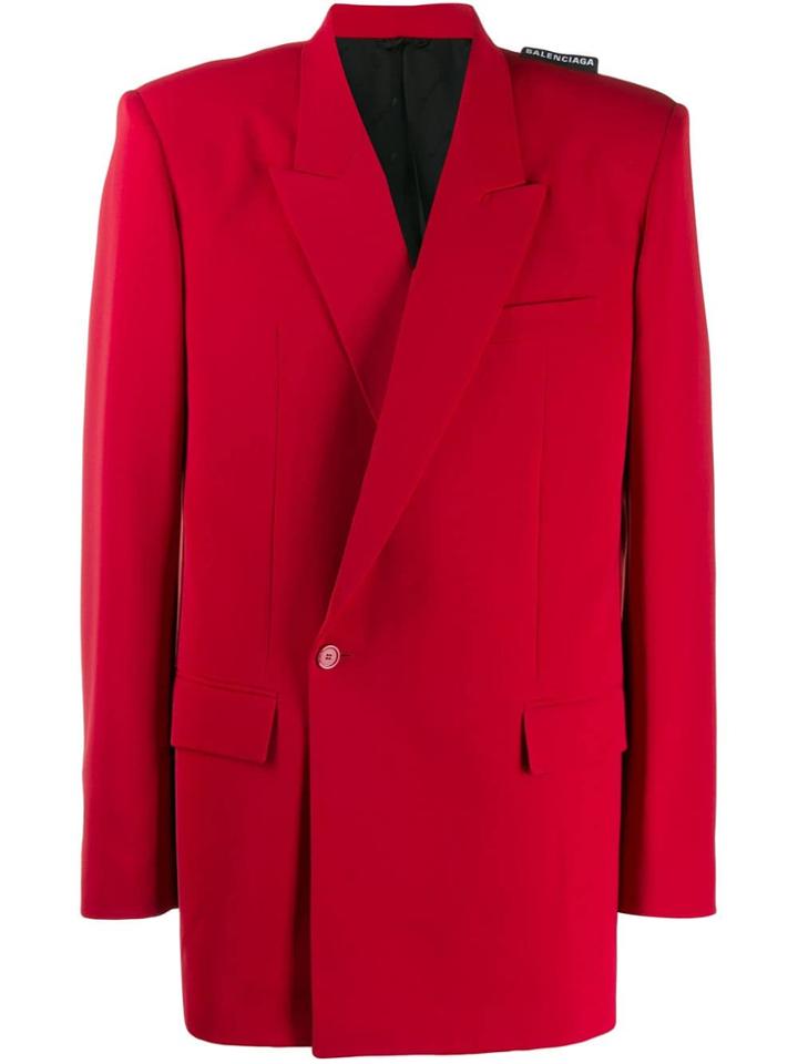 Balenciaga 80's Shoulder Jacket - Red